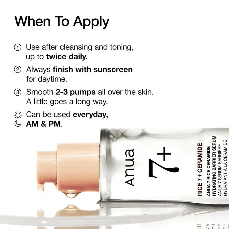 Anua Rice Ceramide Barrier Repair and Brightening Serum